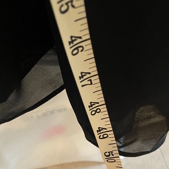 Formal Long Black Dress with cap sleeves for Holiday functions. Worn once. π - Picture 5 of 8